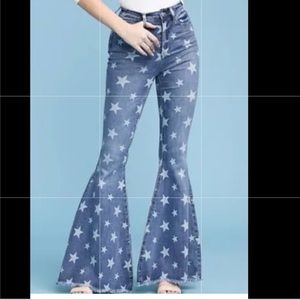 Judy Blue Star Stretch Flare Jeans